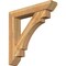 Ekena Millwork Merced Slat Rough Sawn Bracket w/ Offset Brace, Western Red Cedar, 8"W x 44"D x 44"H BKT0806X44X44MRC06RWR - alternate 1